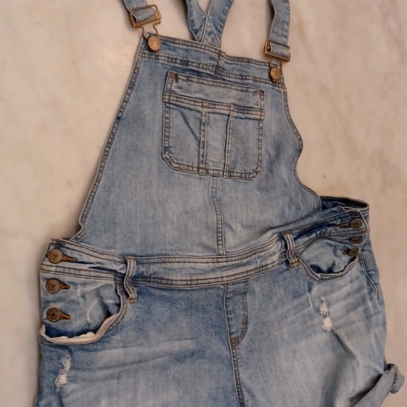 torrid Denim - Torrid Denim Shorts Overalls Sz 14